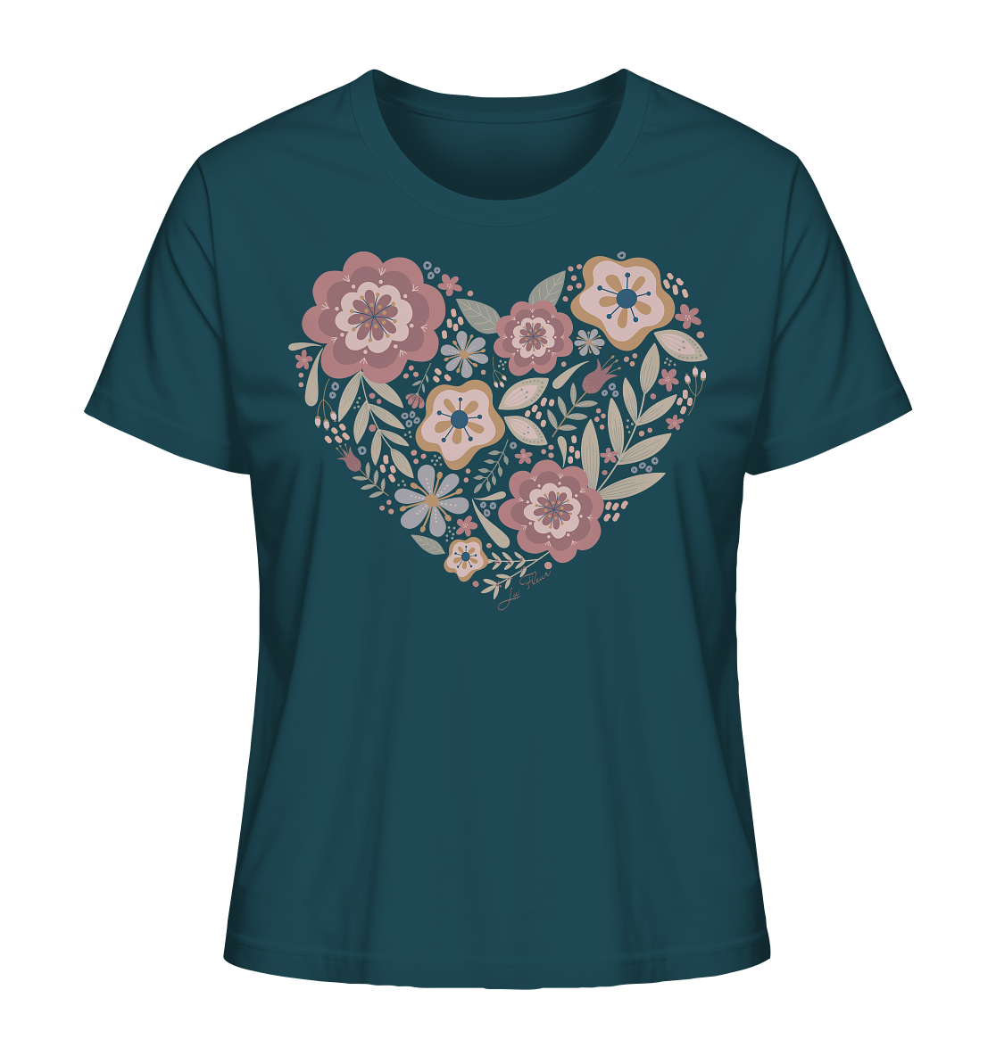 Blooming Heart - Ladies Organic Shirt