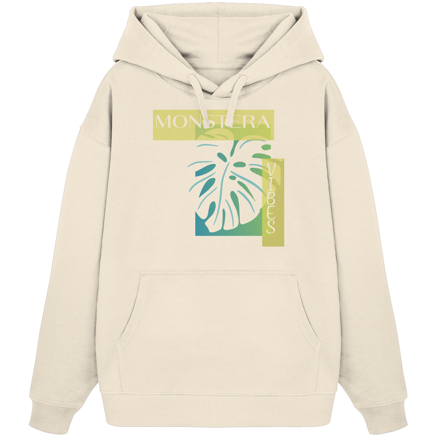Monstera Vibes - Organic Oversize Hoodie