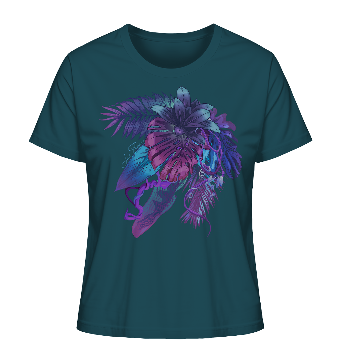 Purple Jungle - Ladies Organic Shirt