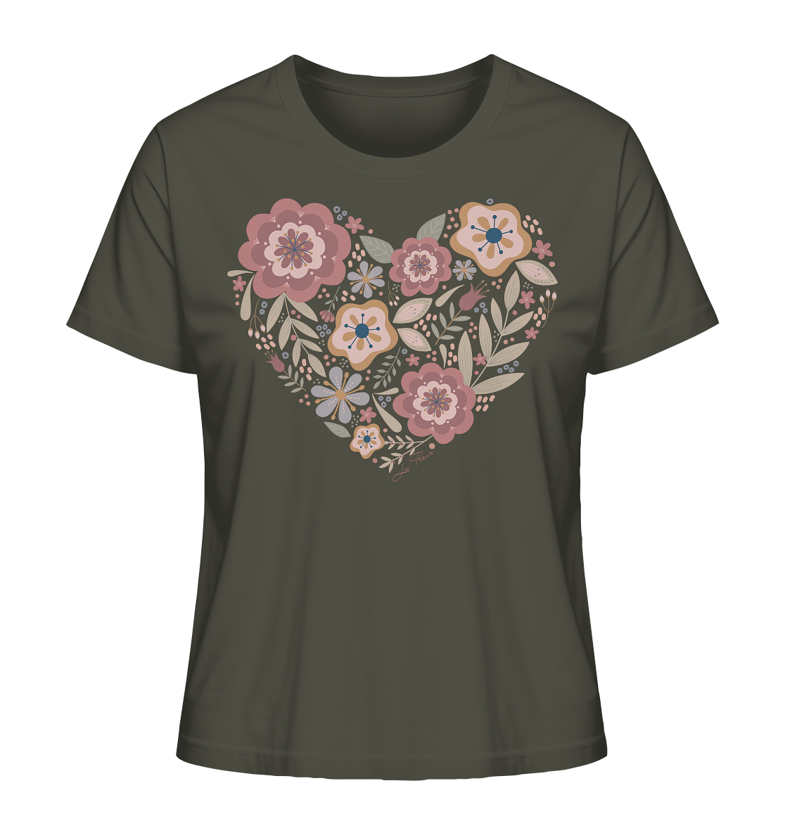 Blooming Heart - Ladies Organic Shirt