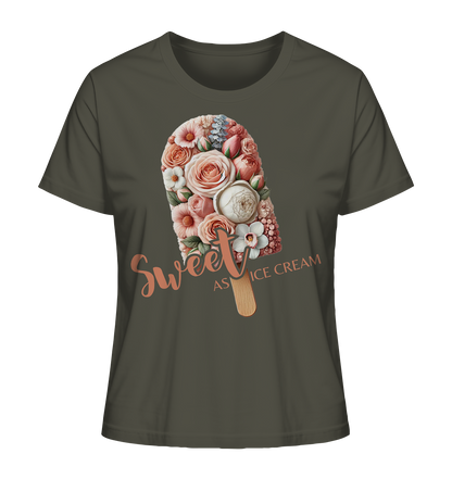 Sweet as Ice Cream - Ladies Organic Shirt