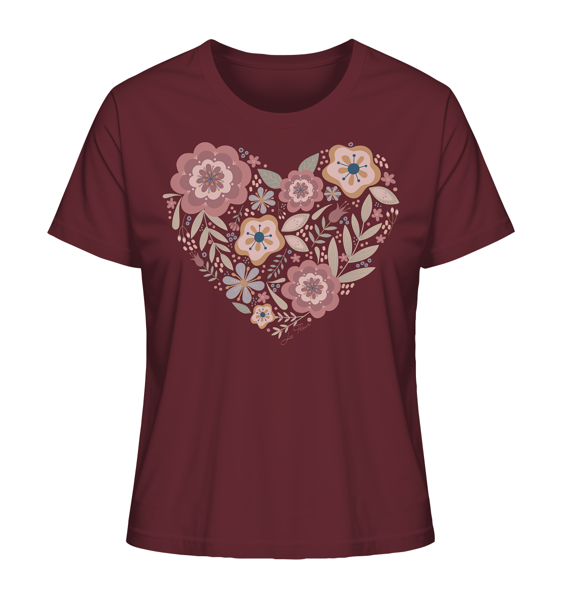 Blooming Heart - Ladies Organic Shirt