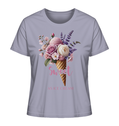 Sweet as Ice Cream - Plum - Ladies Organic Shirt