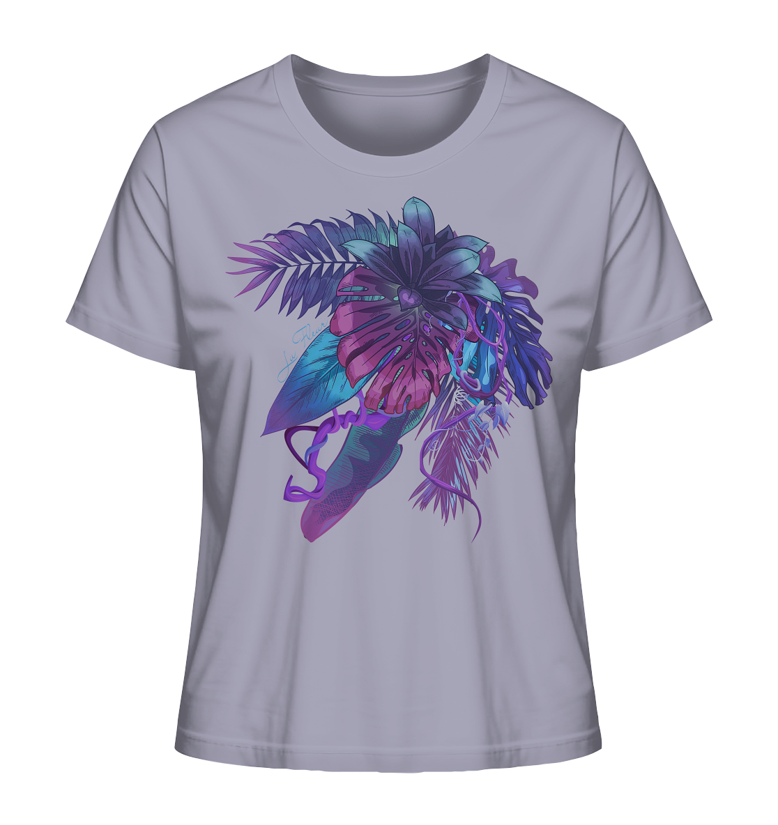 Purple Jungle - Ladies Organic Shirt