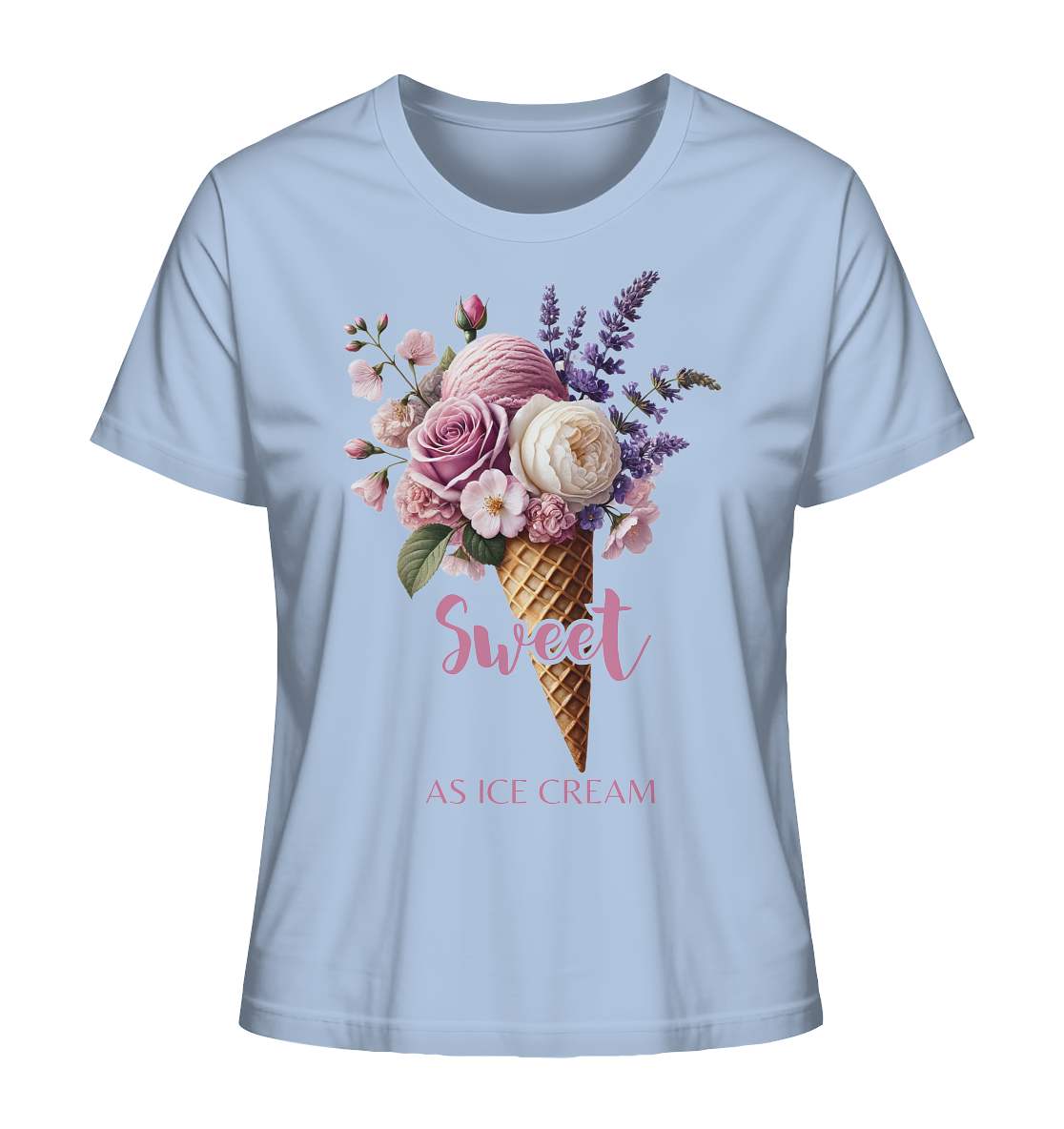 Sweet as Ice Cream - Plum - Ladies Organic Shirt