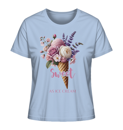 Sweet as Ice Cream - Plum - Ladies Organic Shirt
