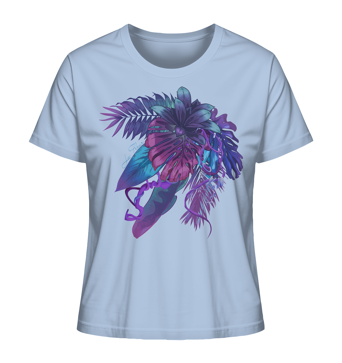 Purple Jungle - Ladies Organic Shirt