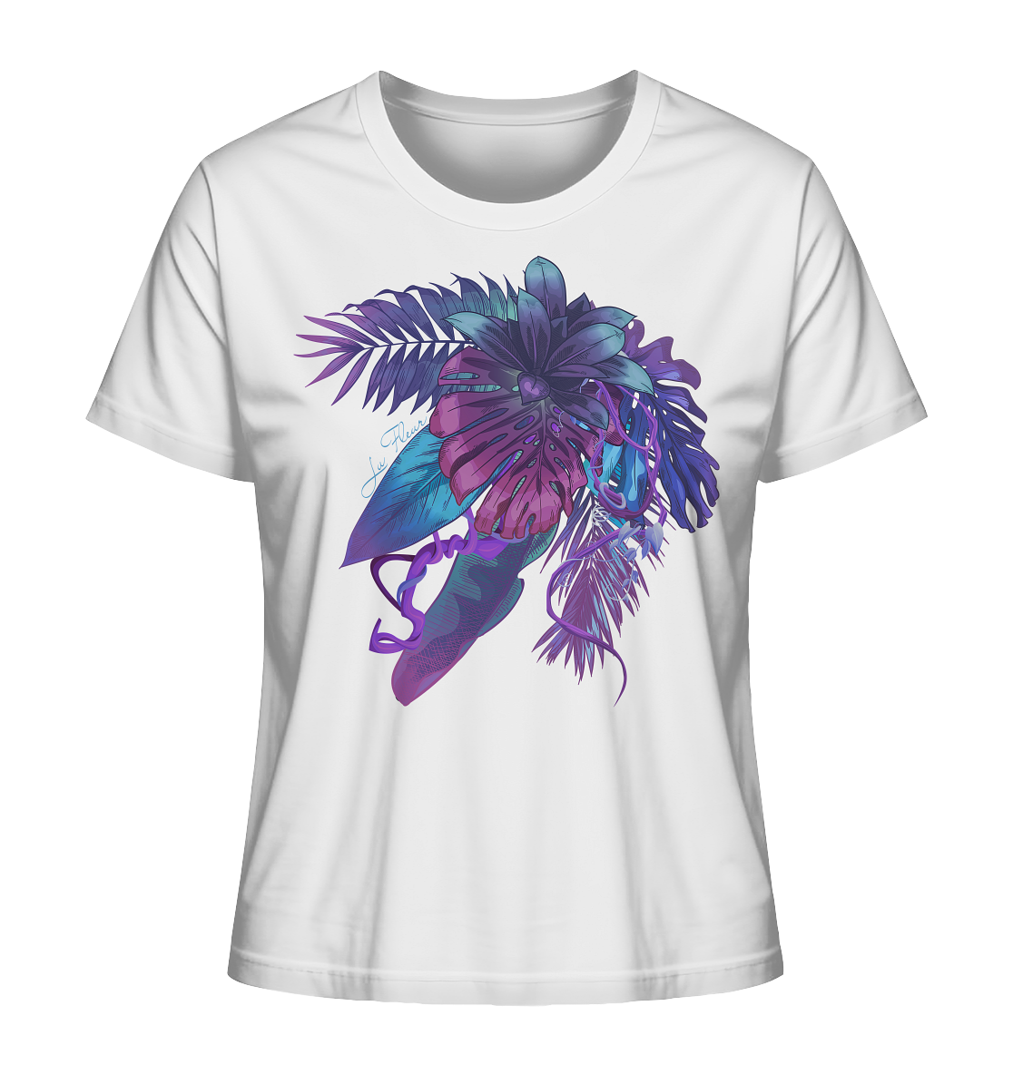 Purple Jungle - Ladies Organic Shirt