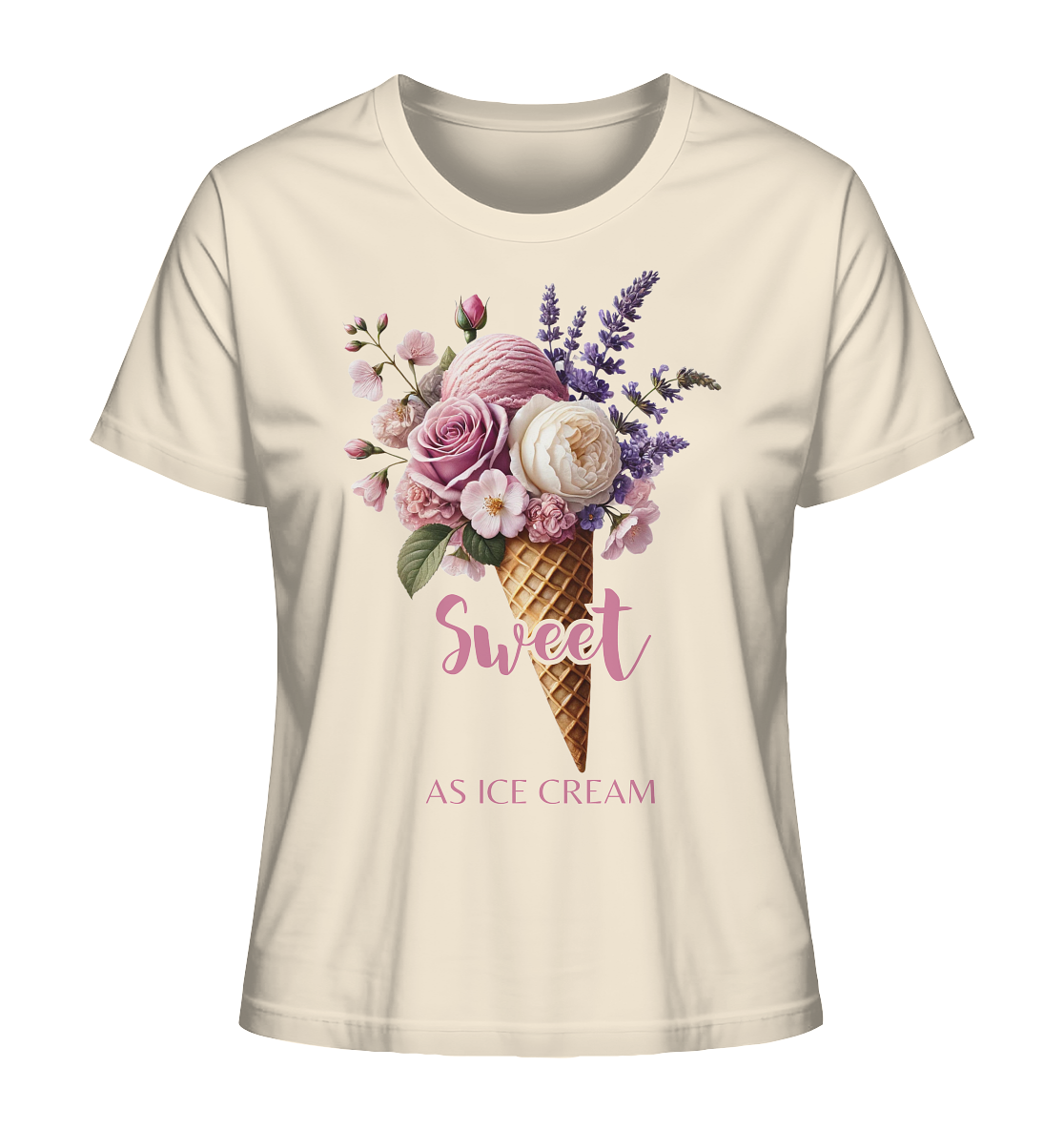 Sweet as Ice Cream - Plum - Ladies Organic Shirt