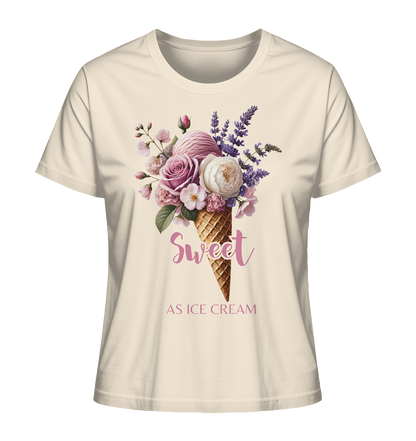 Sweet as Ice Cream - Plum - Ladies Organic Shirt