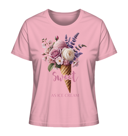 Sweet as Ice Cream - Plum - Ladies Organic Shirt