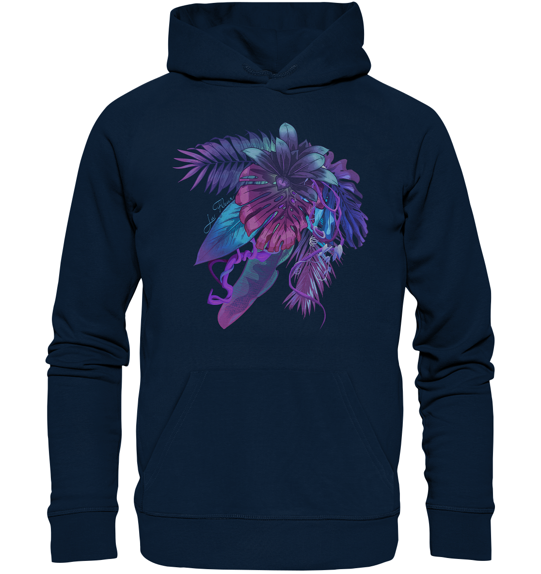 Purple Jungle - Organic Basic Hoodie