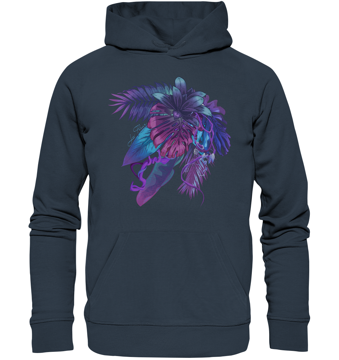 Purple Jungle - Organic Basic Hoodie