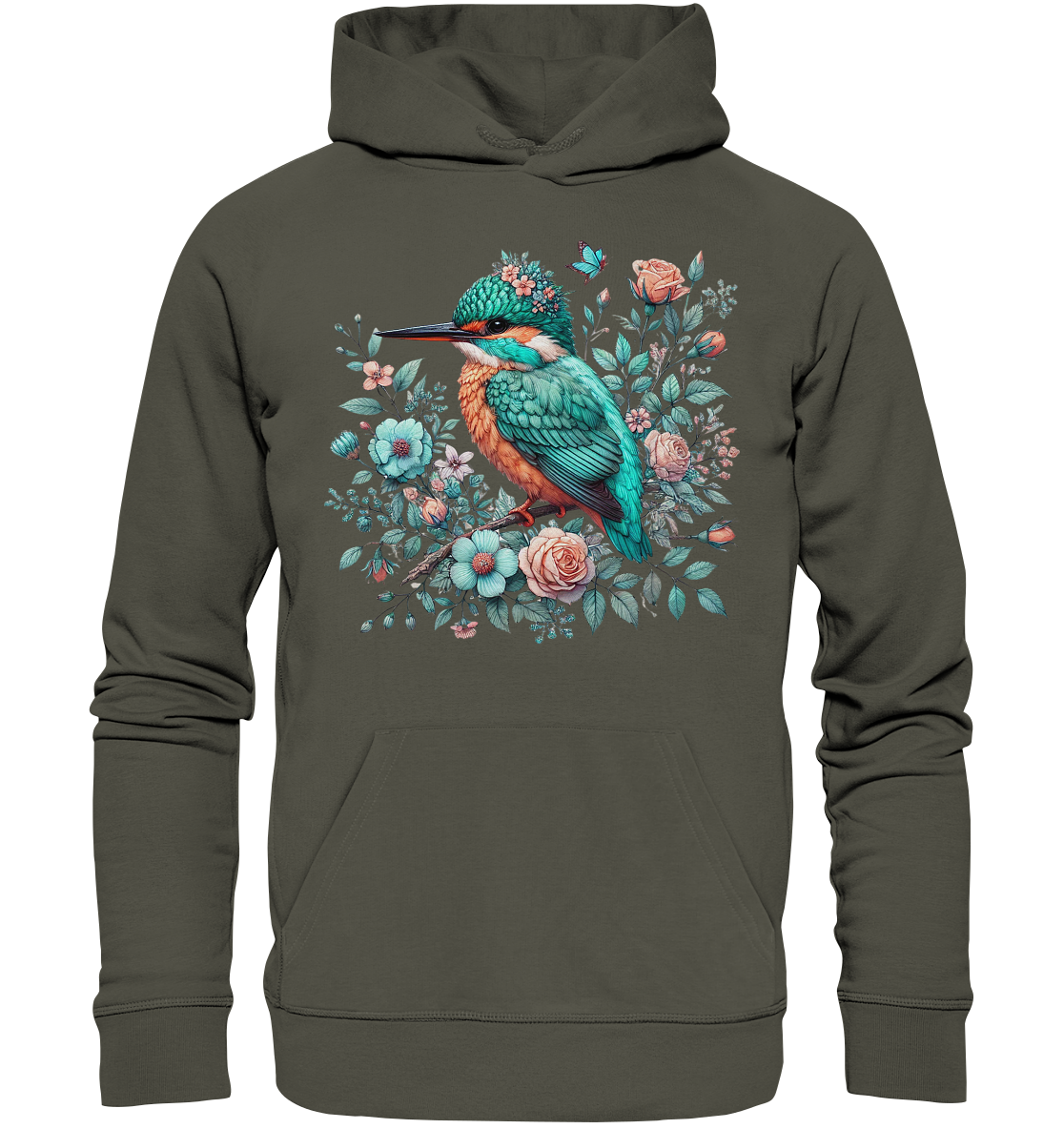 Eddie Eisvogel - Organic Basic Hoodie