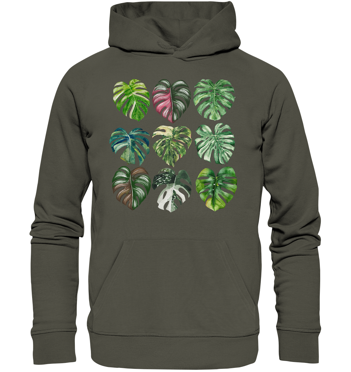 Full of Monstera - Organic Basic Hoodie