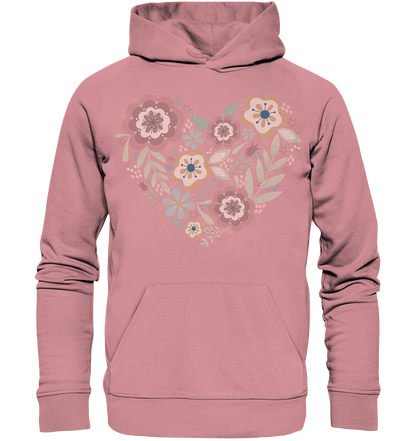 Blooming Heart - Organic Basic Hoodie