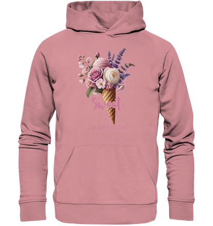 Sweet as Ice Cream - Plum - Organic Basic Hoodie