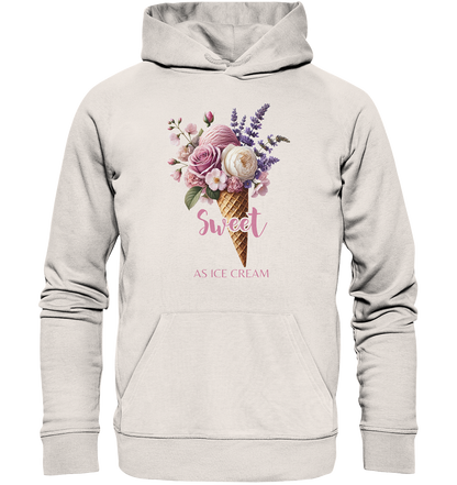 Sweet as Ice Cream - Plum - Organic Basic Hoodie