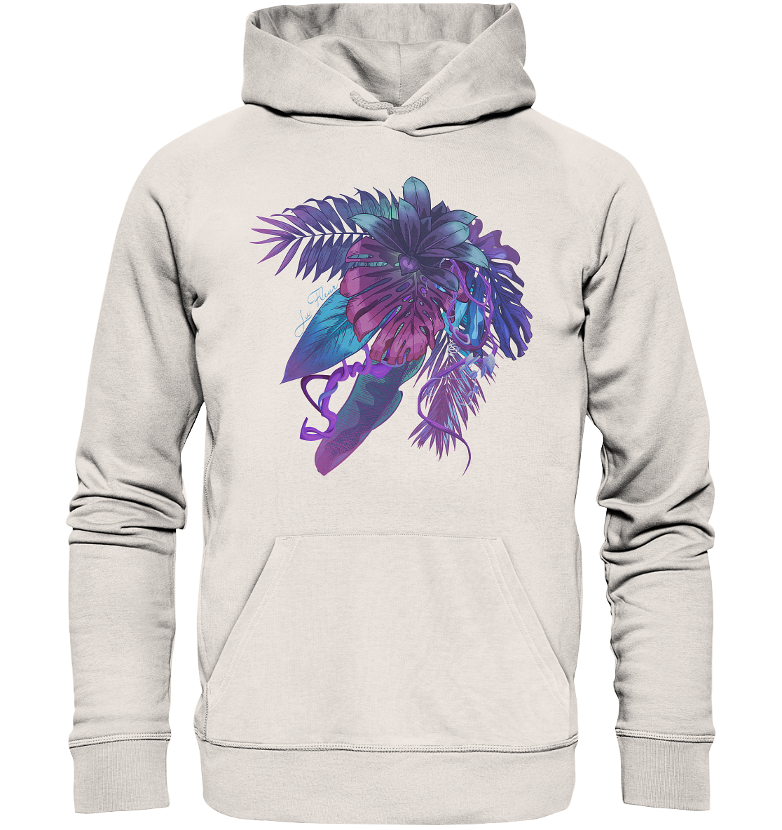Purple Jungle - Organic Basic Hoodie