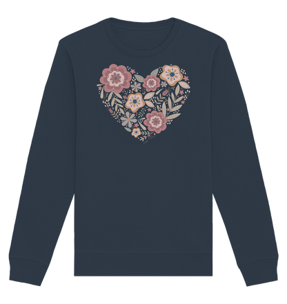 Blooming Heart - Organic Basic Unisex Sweatshirt
