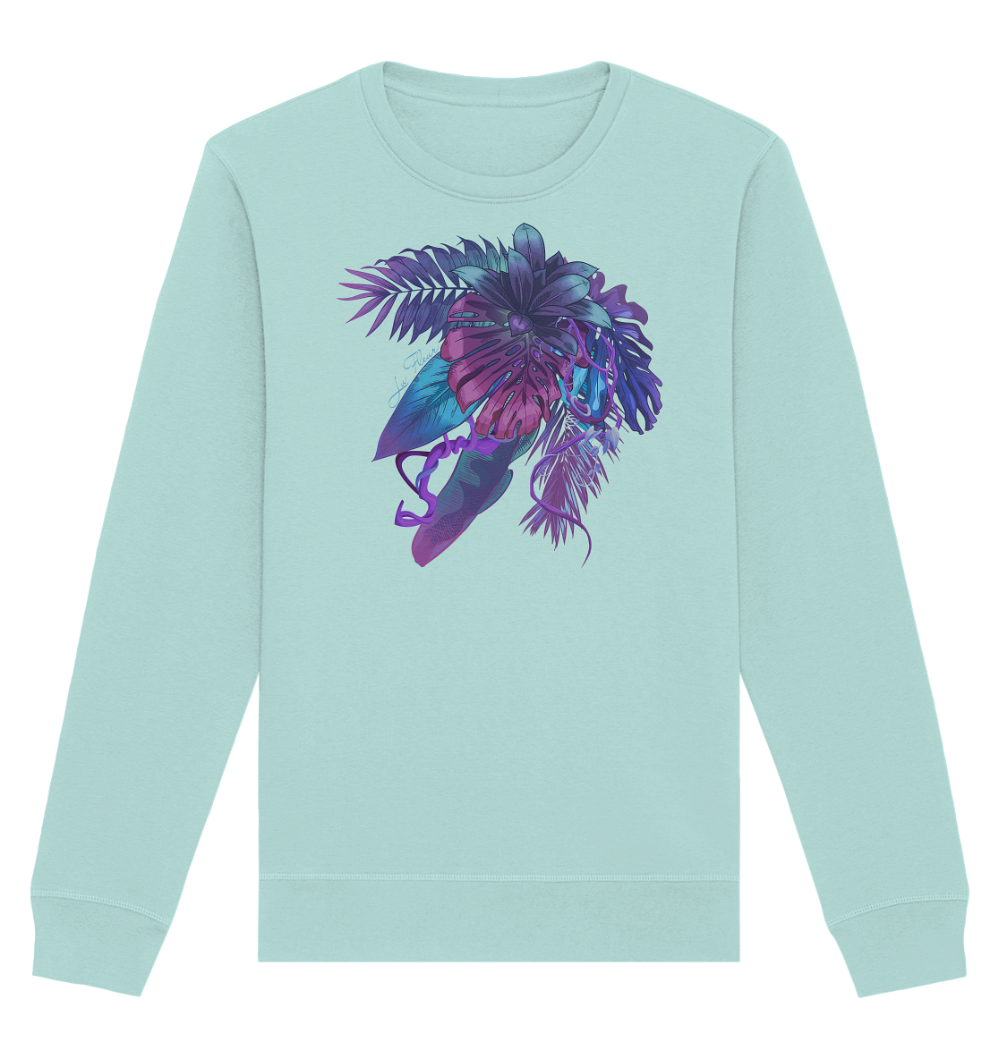 Purple Jungle - Organic Basic Unisex Sweatshirt