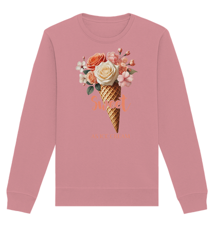 Sweet as Ice Cream - Peach - Organic Basic Unisex Sweatshirt