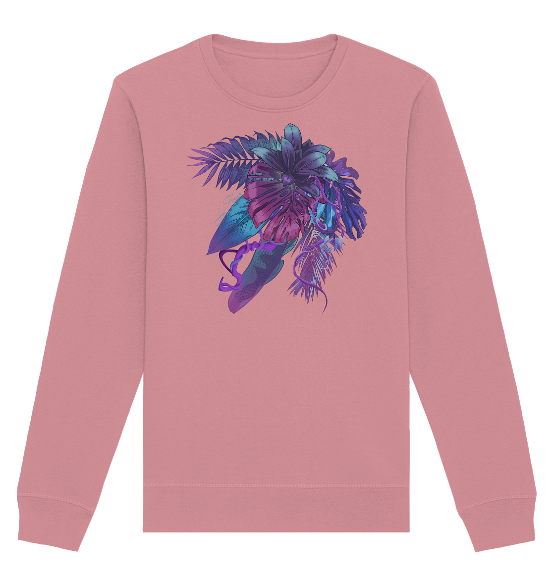Purple Jungle - Organic Basic Unisex Sweatshirt