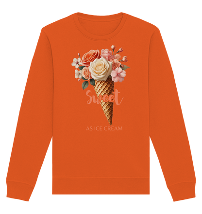 Sweet as Ice Cream - Peach - Organic Basic Unisex Sweatshirt