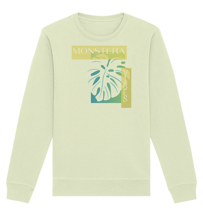 Monstera Vibes - Organic Basic Unisex Sweatshirt