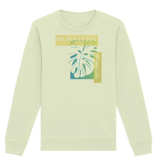 Monstera Vibes - Organic Basic Unisex Sweatshirt