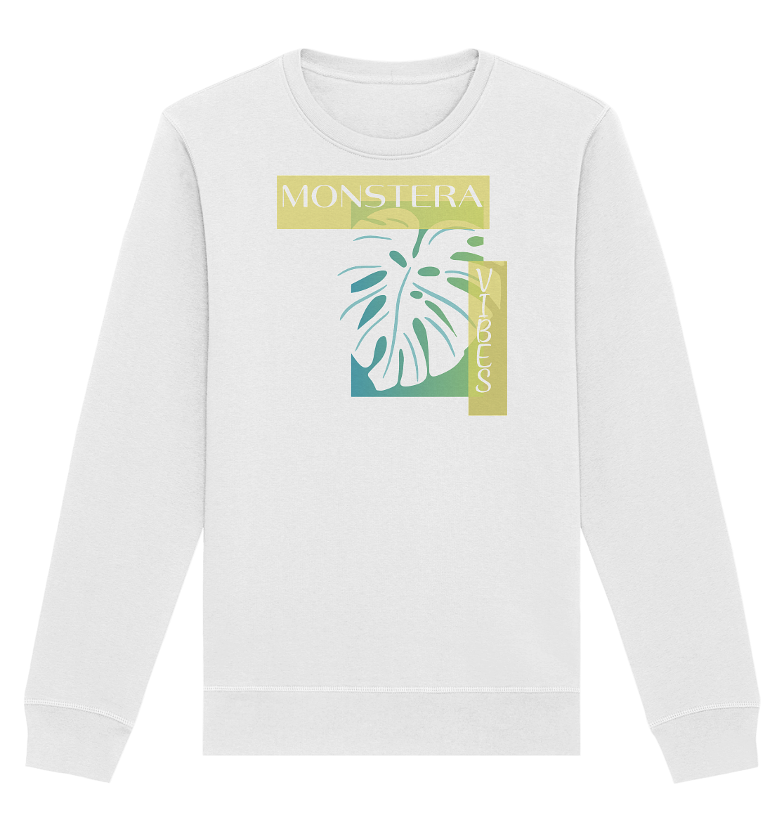 Monstera Vibes - Organic Basic Unisex Sweatshirt