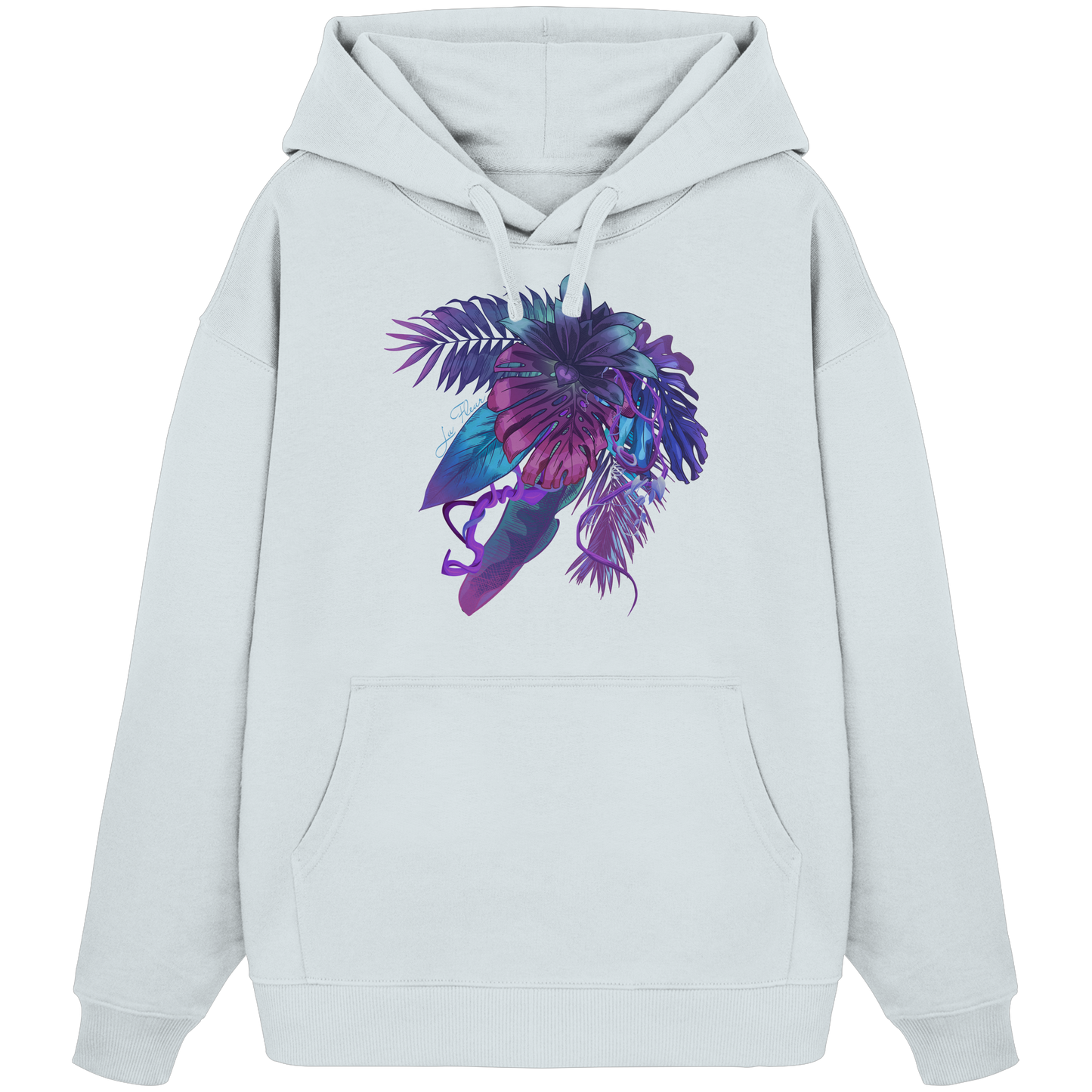 Purple Jungle - Organic Oversize Hoodie
