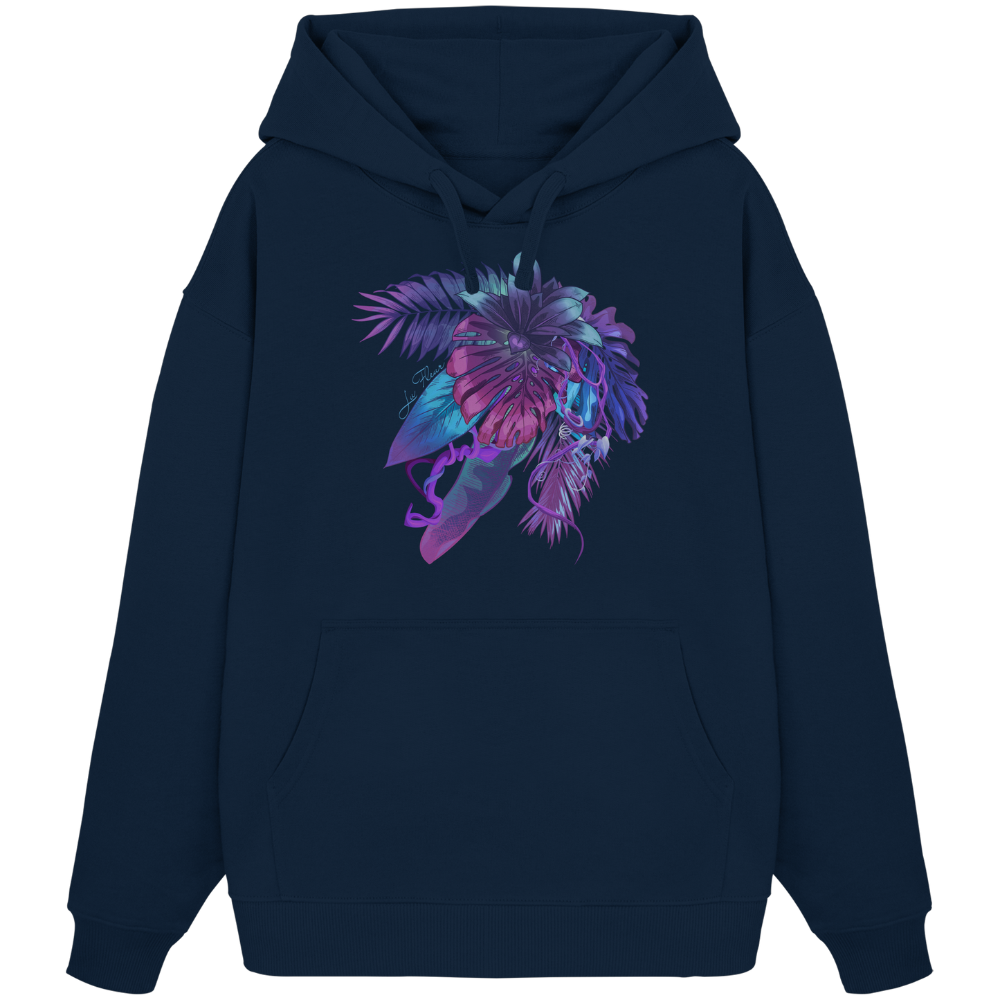 Purple Jungle - Organic Oversize Hoodie