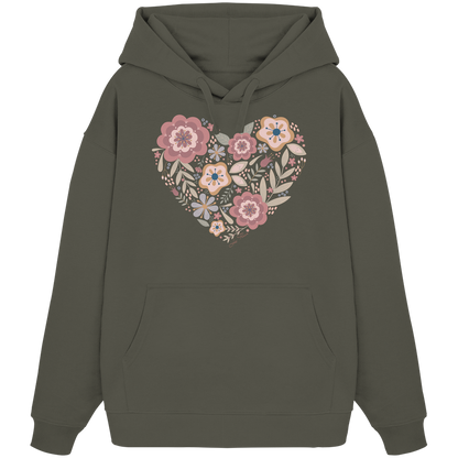 Blooming Heart - Organic Oversize Hoodie