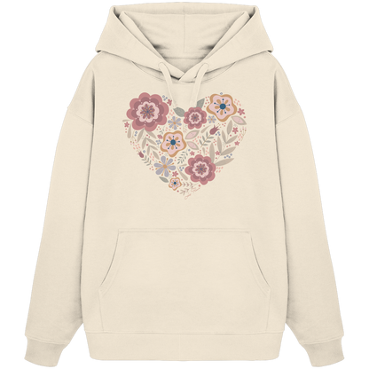 Blooming Heart - Organic Oversize Hoodie