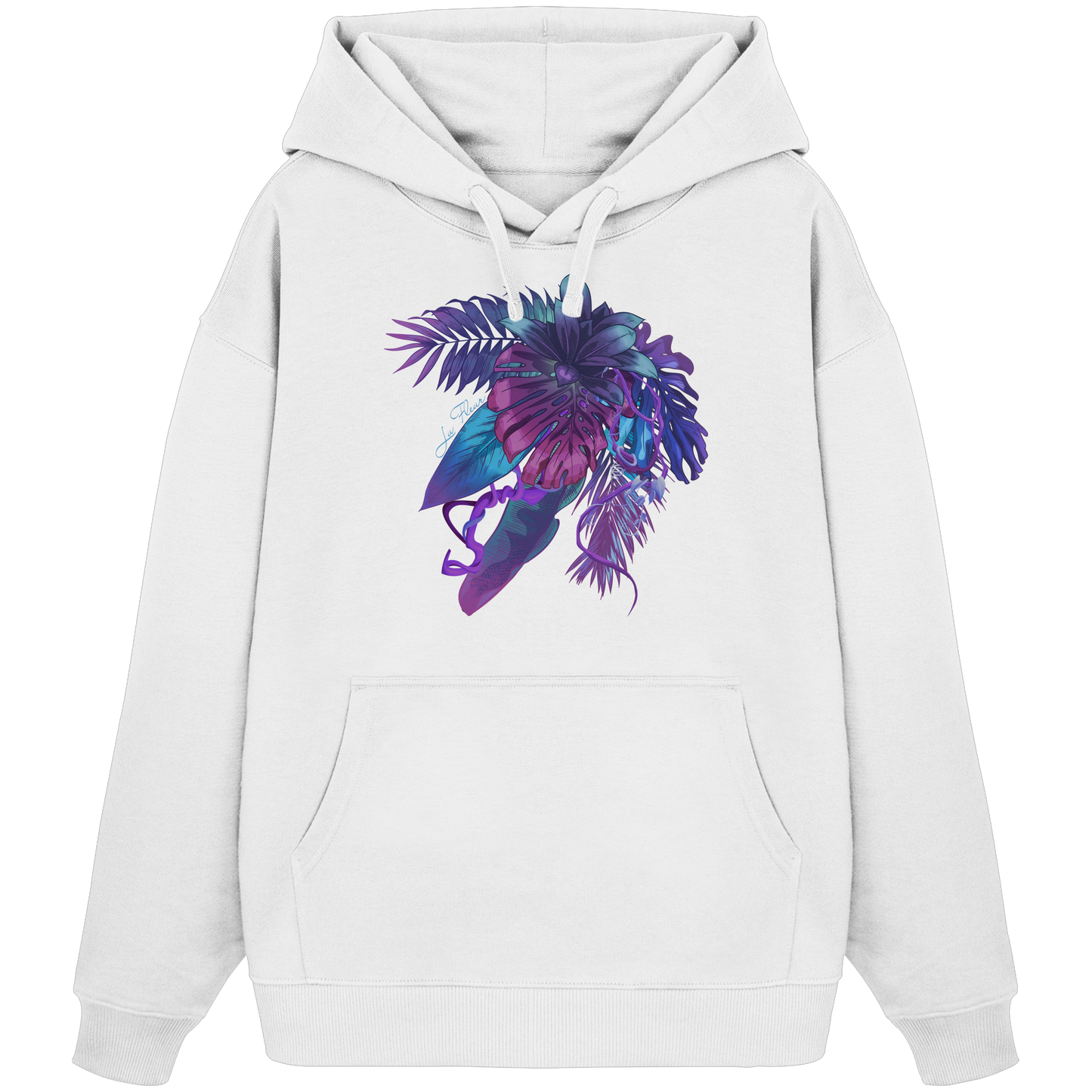 Purple Jungle - Organic Oversize Hoodie