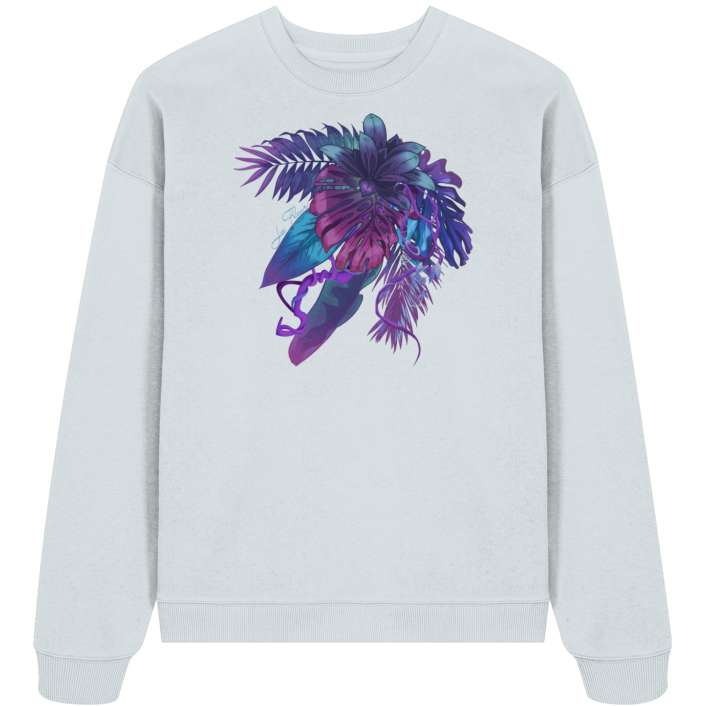 Purple Jungle - Organic Oversize Sweatshirt