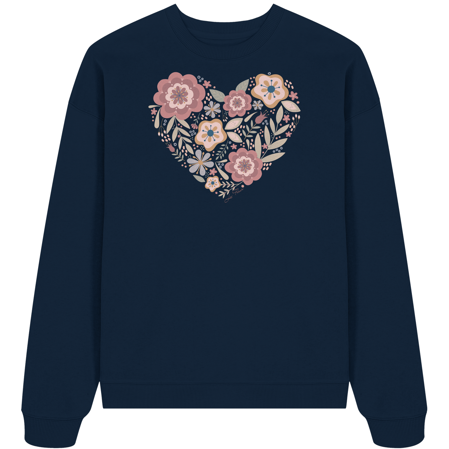 Blooming Heart - Organic Oversize Sweatshirt