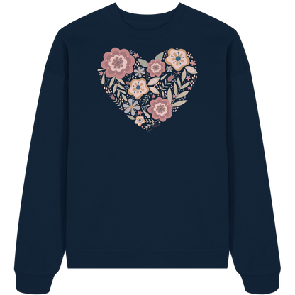 Blooming Heart - Organic Oversize Sweatshirt