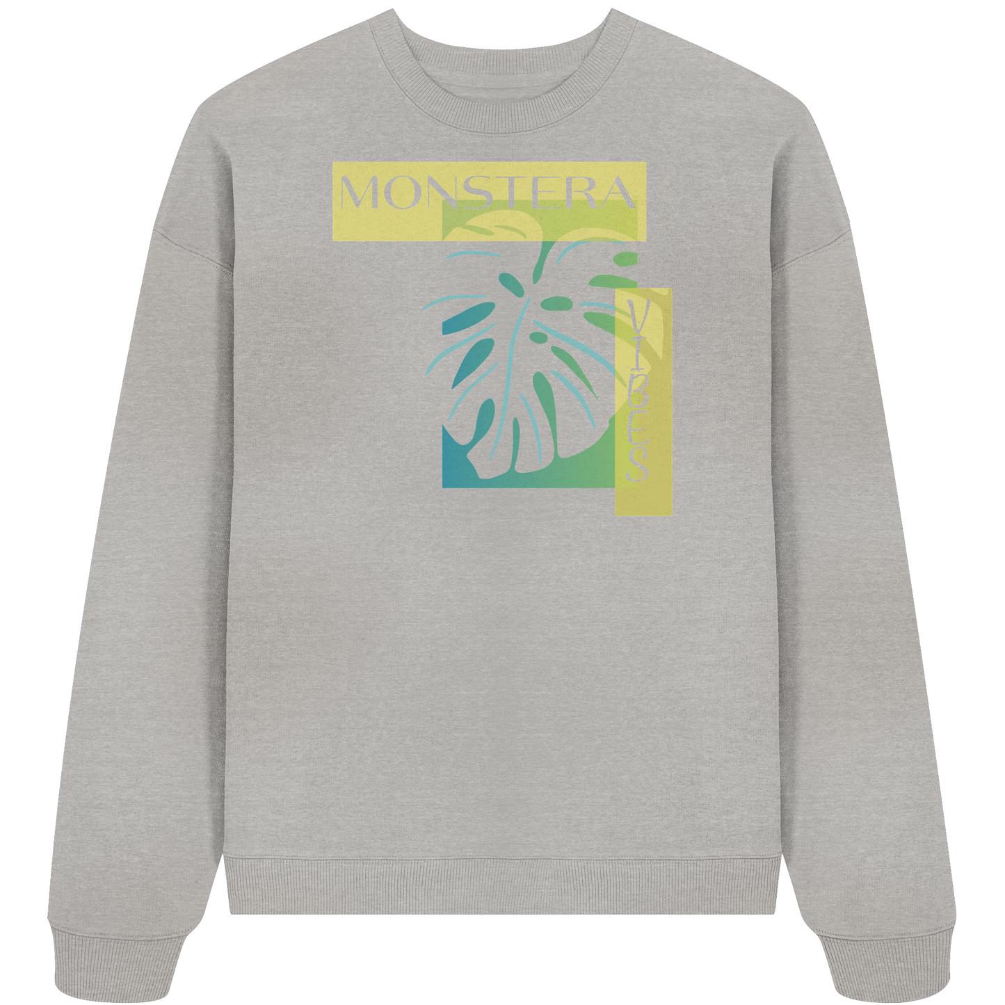 Monstera Vibes - Organic Oversize Sweatshirt