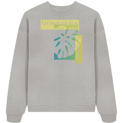 Monstera Vibes - Organic Oversize Sweatshirt