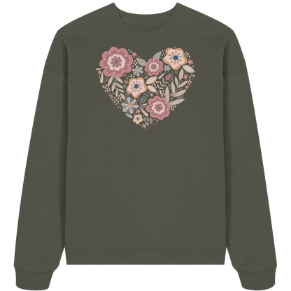 Blooming Heart - Organic Oversize Sweatshirt