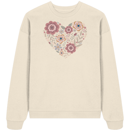 Blooming Heart - Organic Oversize Sweatshirt