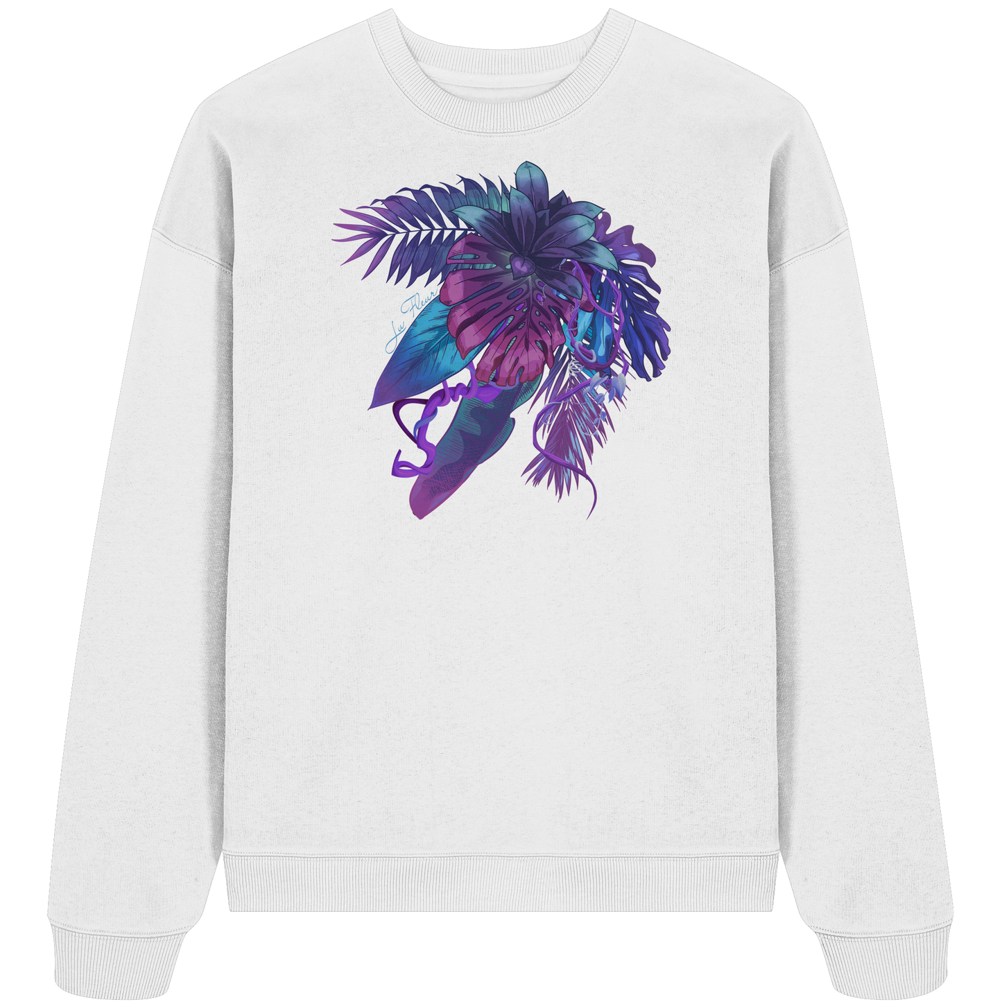 Purple Jungle - Organic Oversize Sweatshirt