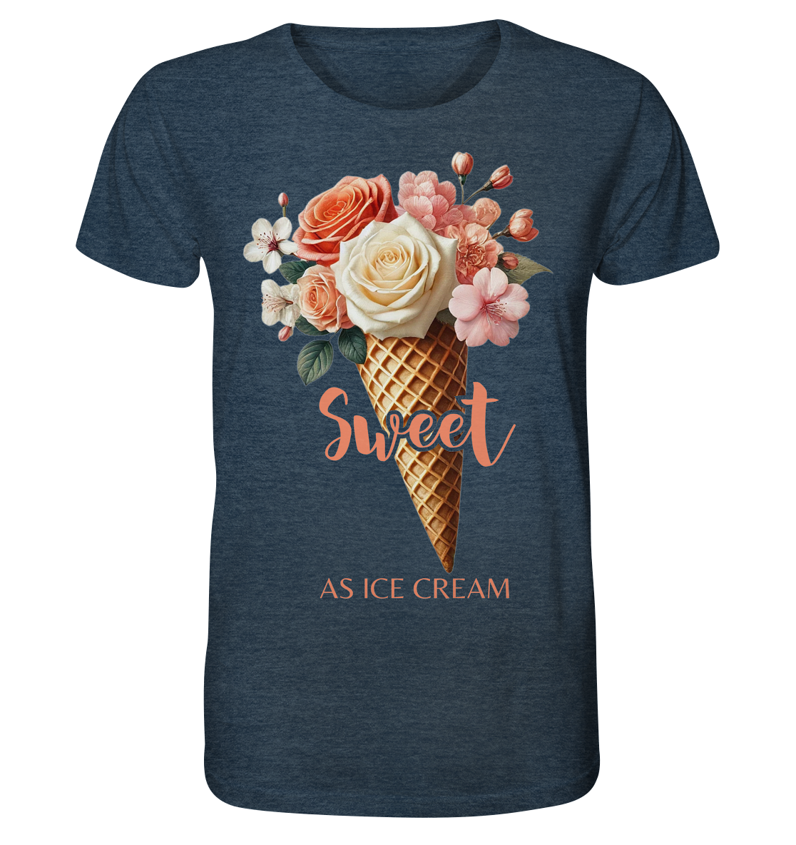 Sweet as Ice Cream - Peach - Organic Shirt