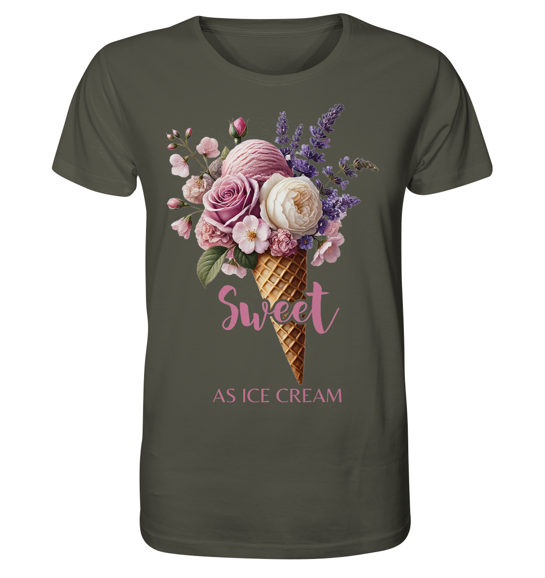 Sweet as Ice Cream - Plum - Organic Shirt