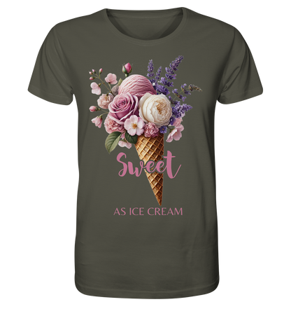 Sweet as Ice Cream - Plum - Organic Shirt