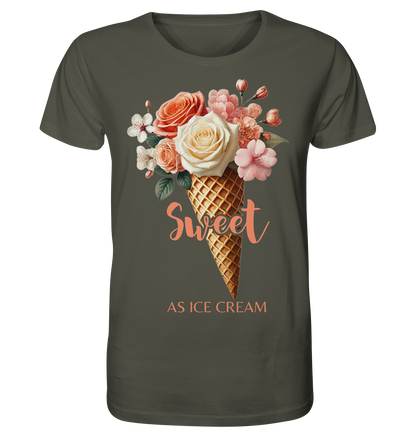 Sweet as Ice Cream - Peach - Organic Shirt