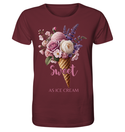 Sweet as Ice Cream - Plum - Organic Shirt