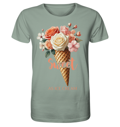Sweet as Ice Cream - Peach - Organic Shirt